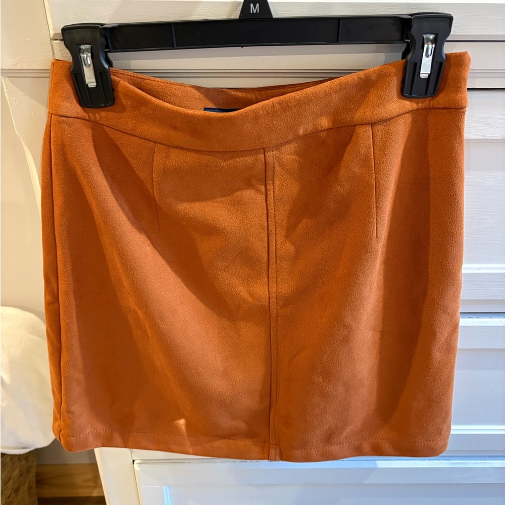 French Connection Rust Mini Skirt - Picture 4 of 7
